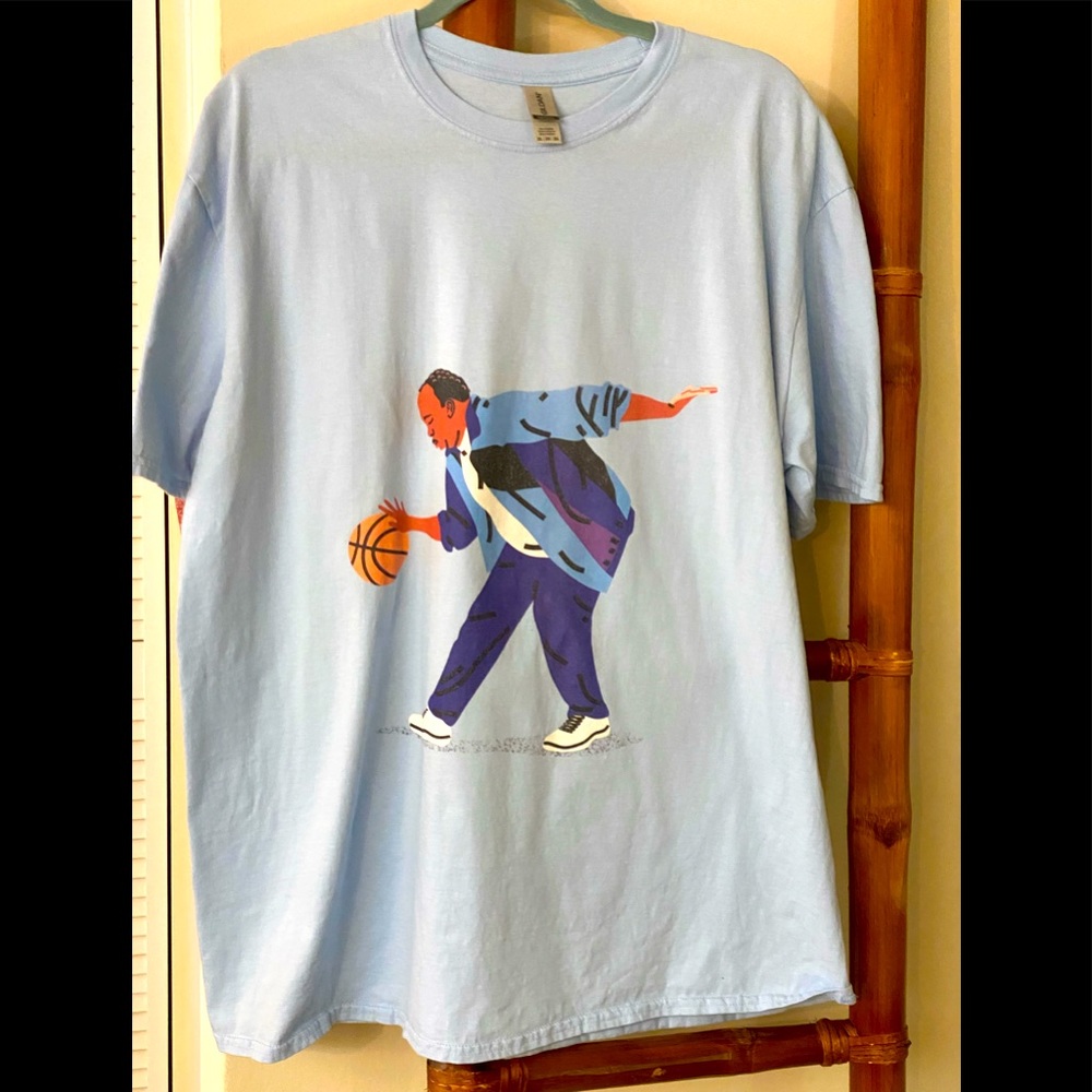 GILDAN COTTON STANLEY FROM THE OFFICE 2XL BASKETBALL TEE